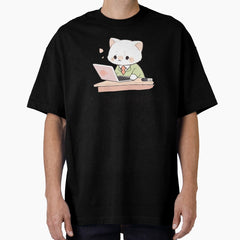 Funny Cat Im Purr-fessional Cute Cat Design for Cat lovers Cat Mom Oversized T-Shirt