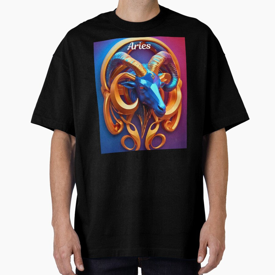 Aries Portrait Oversized T Shirt