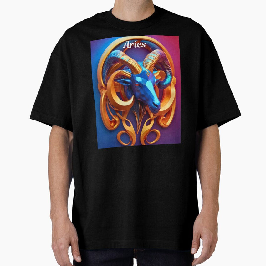 Aries Portrait Oversized T Shirt