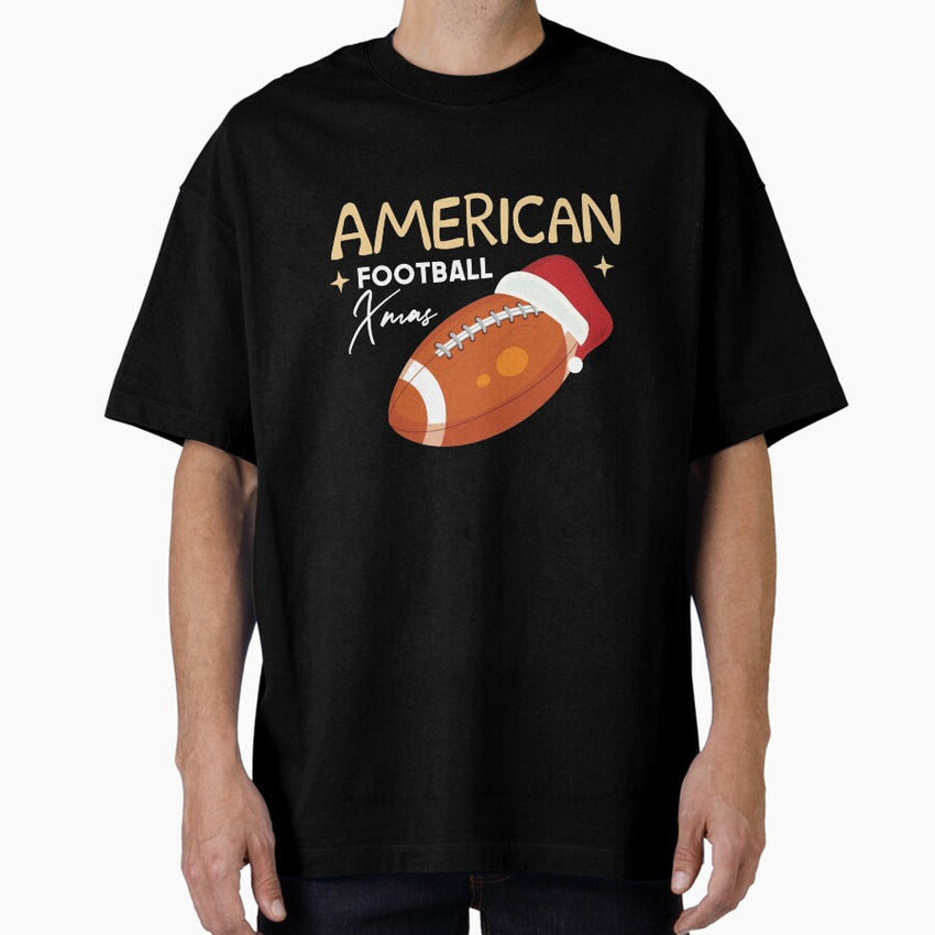 American Football Xmas Oversized T Shirt