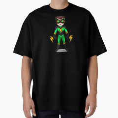 Chibi Superhero Savior Oversized T-Shirt