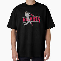 Atlanta Baseball Slugger Home Run Oversized T Shirt