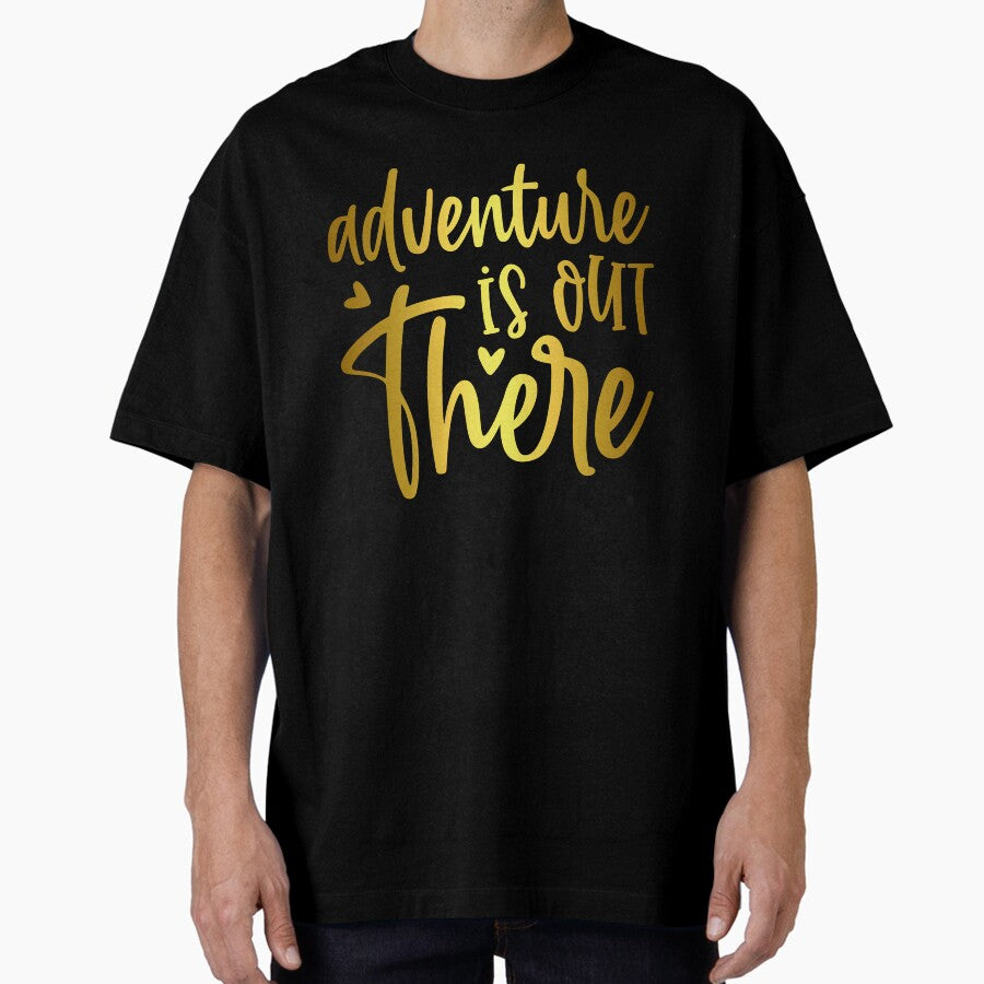 Adventure Awaits The Perfect Journey For Nature Lovers Campers Oversized T Shirt