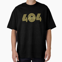 Atlanta 404 Area Code In Yellow And Black Oversized T Shirt