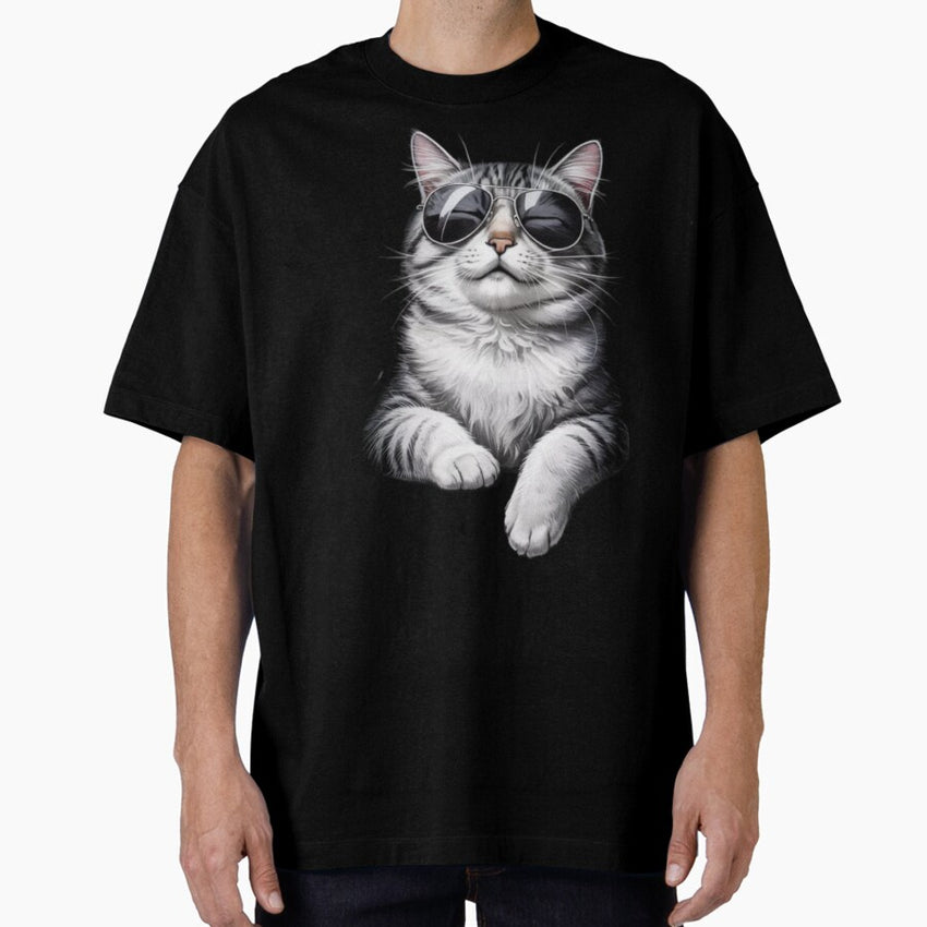 A Cool Cat Oversized T Shirt