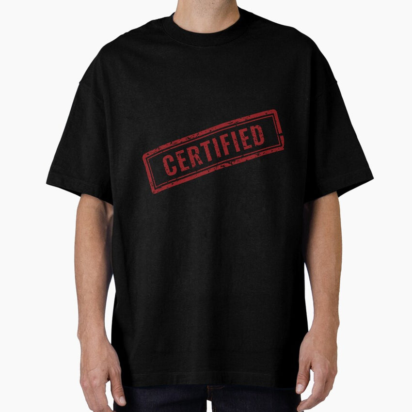 Certified Fantasy Reader Oversized T Shirt