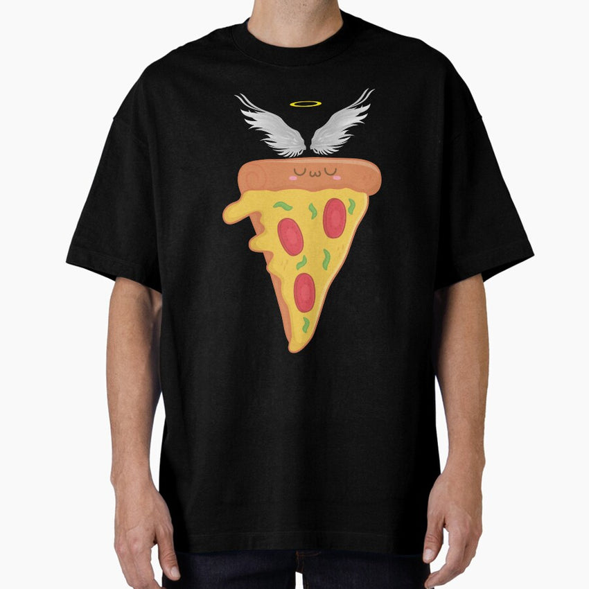 Foodies pizza stickers Oversized T-Shirt