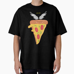 Foodies pizza stickers Oversized T-Shirt