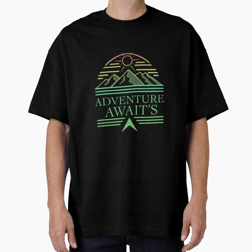 Adventure Awaits Oversized T Shirt
