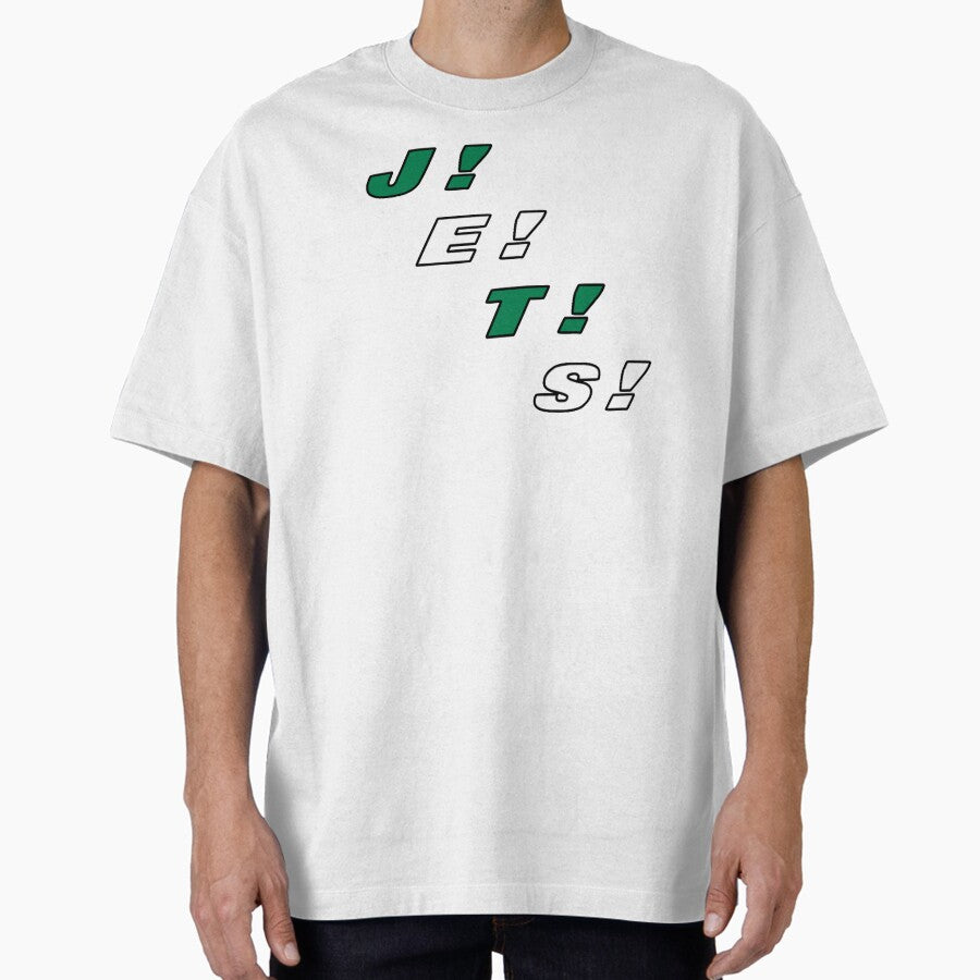 Jets J-E-T-S Chant Oversized T-Shirt