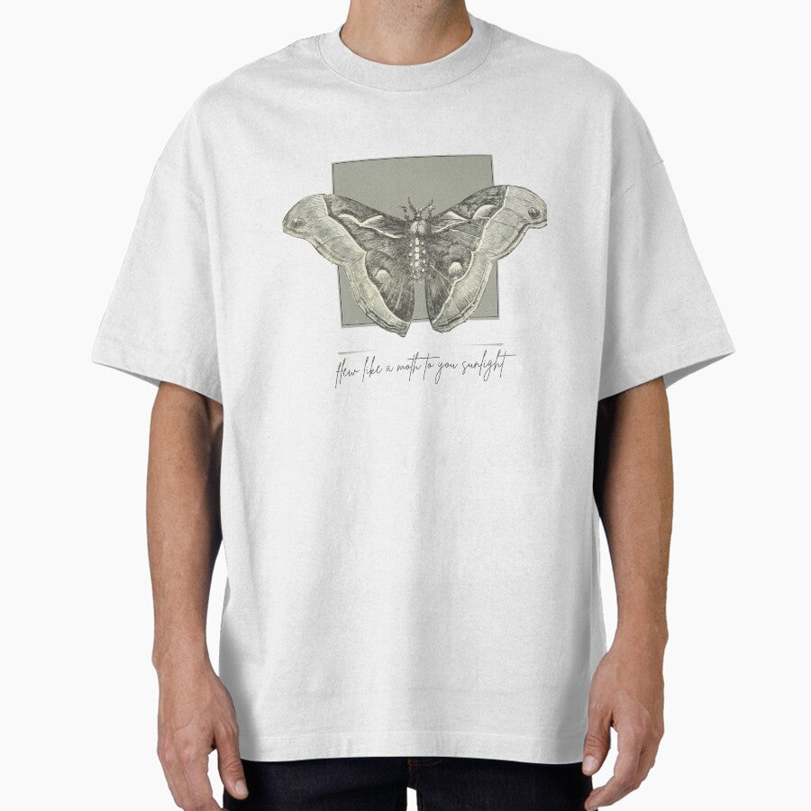 Flew Like A Moth To You Sunlight Ii Dark Academia Design Oversized T Shirt