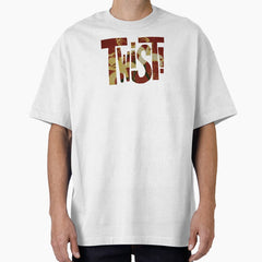 Twist! flower overlay Oversized T-Shirt