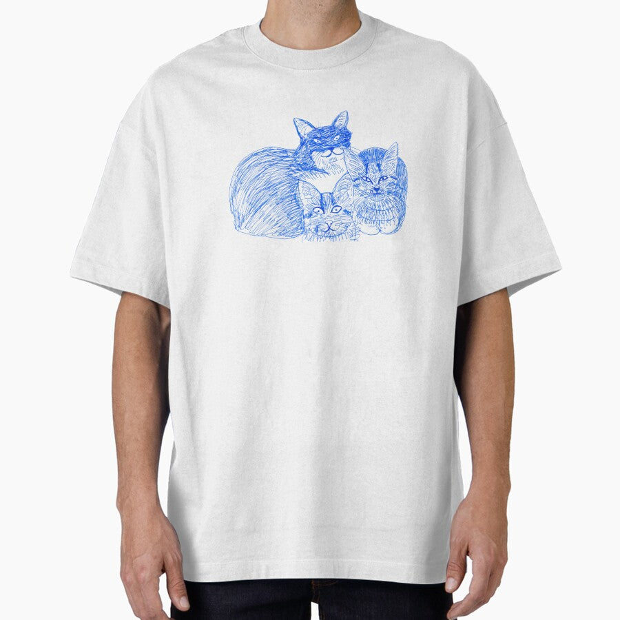 Three cats Oversized T-Shirt