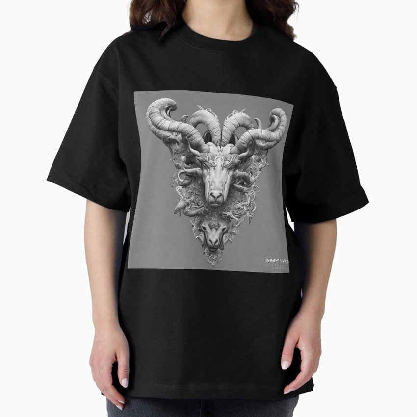 Aries zodiac sign, illustrative art, concept art, contest winner Oversized T-Shirt