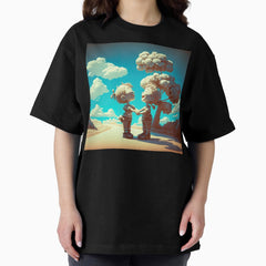 A Happy Couple In The Middle Of Nowhere Oversized T Shirt