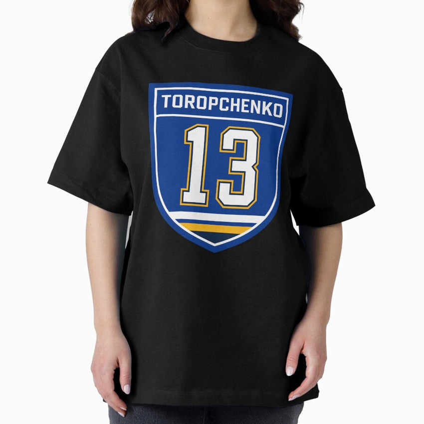 Alexey Toropchenko St. Louis #13 emblem Oversized T-Shirt