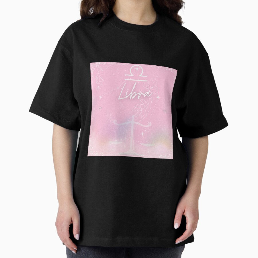 Libra | Zodiac Signs Collection | Astrology Signs Oversized T-Shirt
