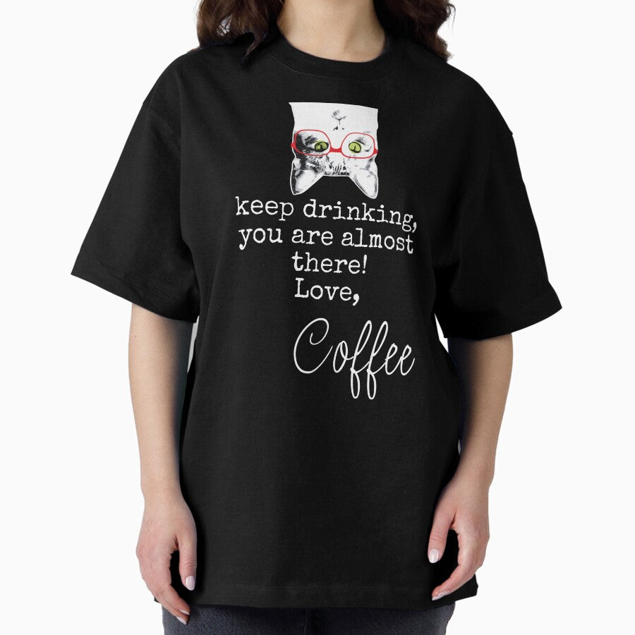 Catnip Lovers and Coffee Oversized T-Shirt