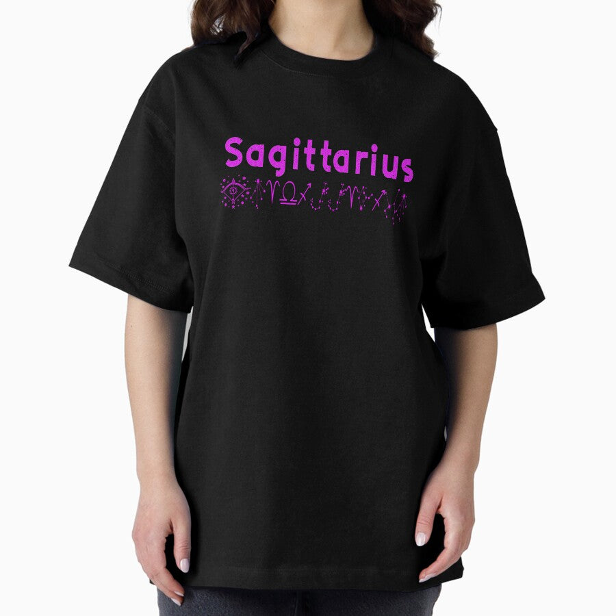 Archer Sagittarius Zodiac Sign Oversized T-Shirt