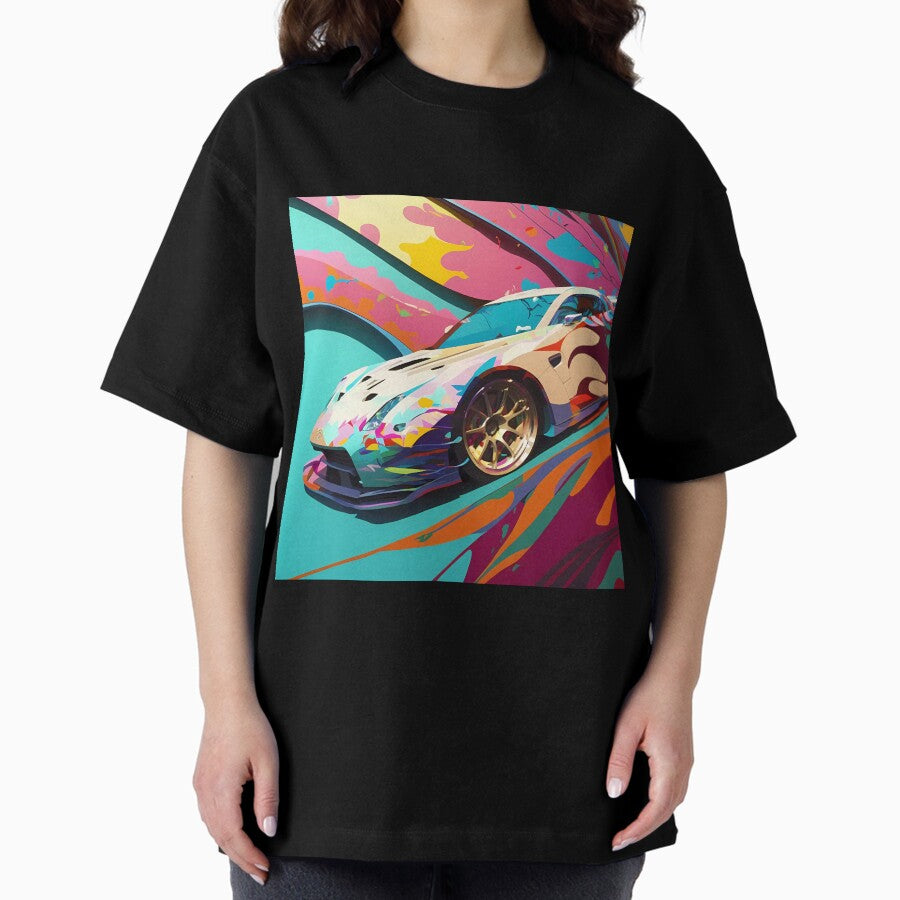 Abstract Sports Car Oversized T-Shirt