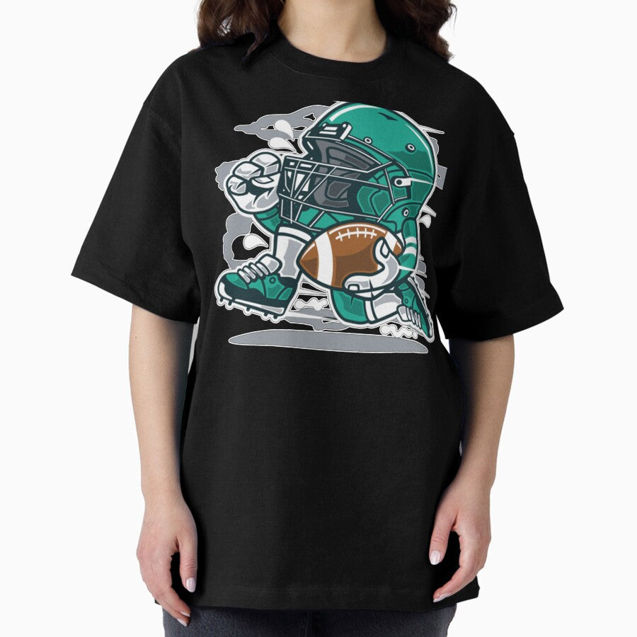 Art Football Sport Right Oversized T Shirt