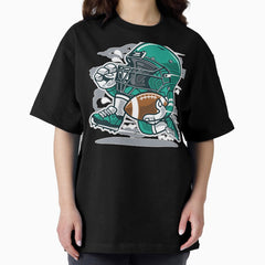 Art Football Sport Right Oversized T Shirt