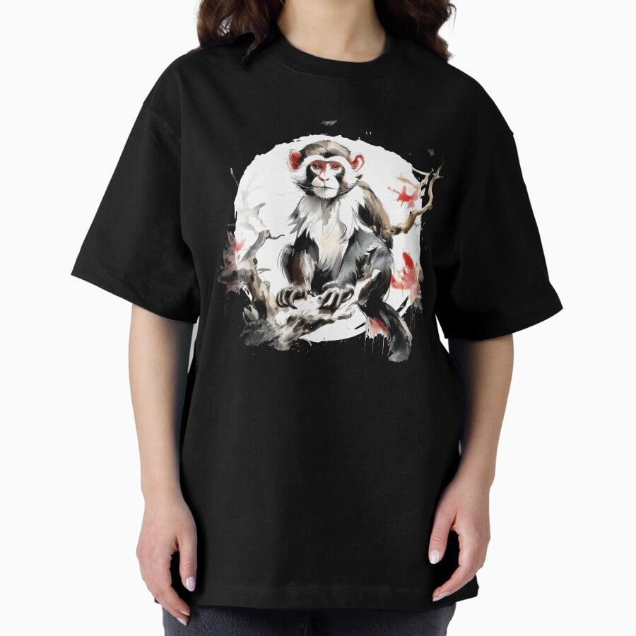 Chinese zodiac sign Monkey Oversized T-Shirt