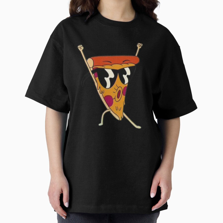 Sweg pizza with glasses Oversized T-Shirt
