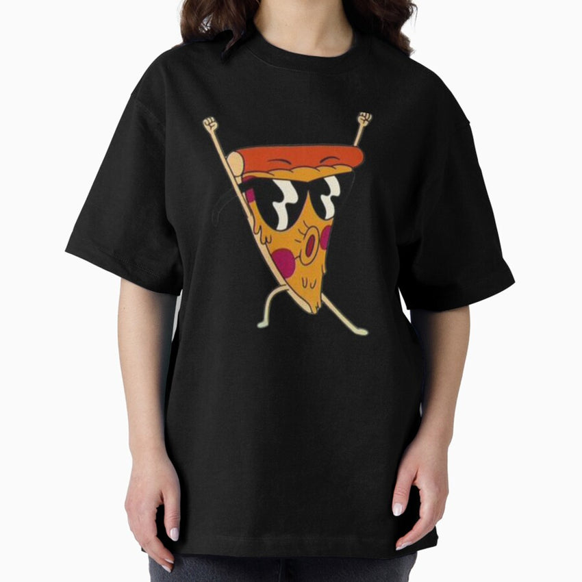 Sweg pizza with glasses Oversized T-Shirt