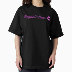 Ragdoll Cat Mom Oversized T-Shirt