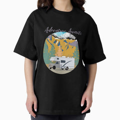 Adventure Awaits Motorhome Oversized T Shirt