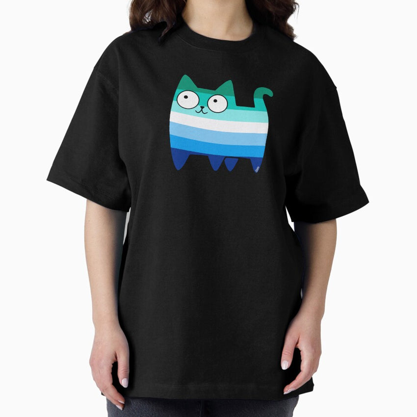 MLM Pride Cat Original (SEE V2 IN MY SHOP) Oversized T-Shirt