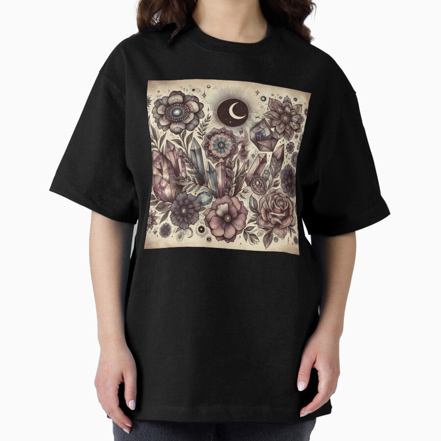 Retro Crystals Oversized T-Shirt