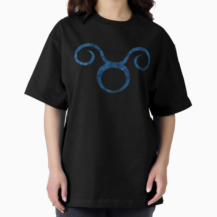 Zodiac Sign - Taurus (Galaxy Design) Oversized T-Shirt