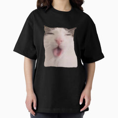 Cute Funny Cat Lover Oversized T-Shirt