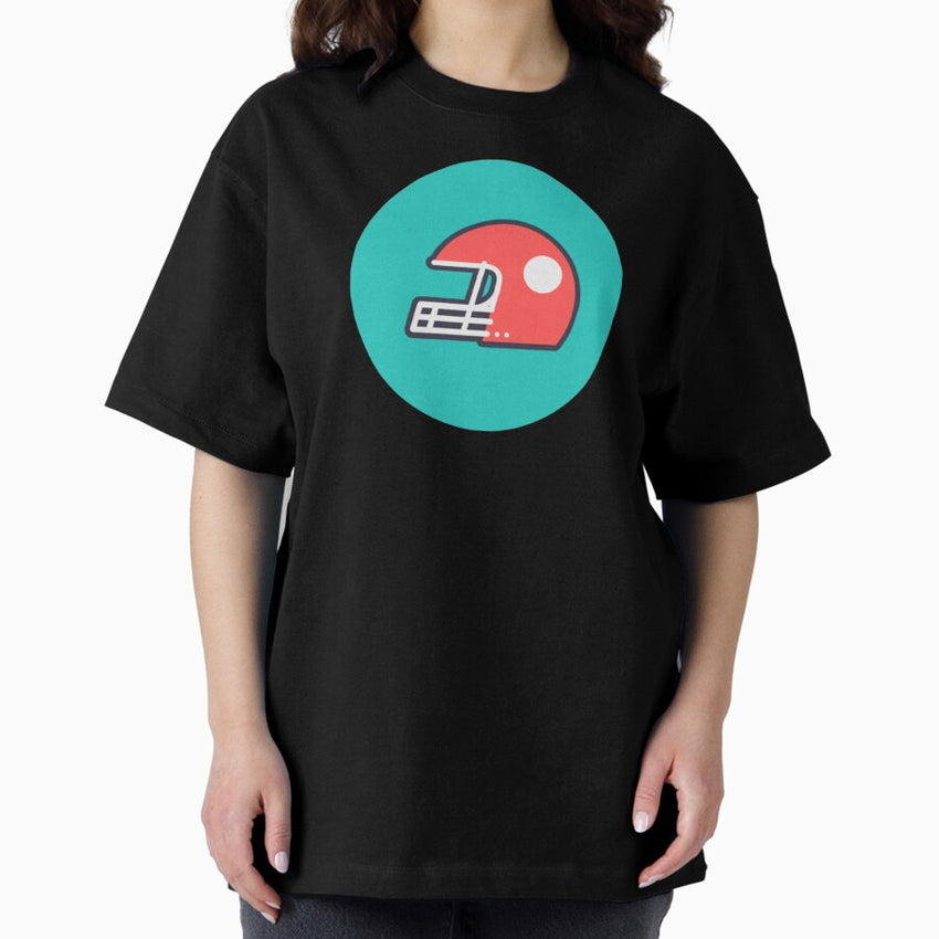American Football Helmet Oversized T Shirt