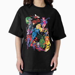 Female Super Heroes Oversized T-Shirt