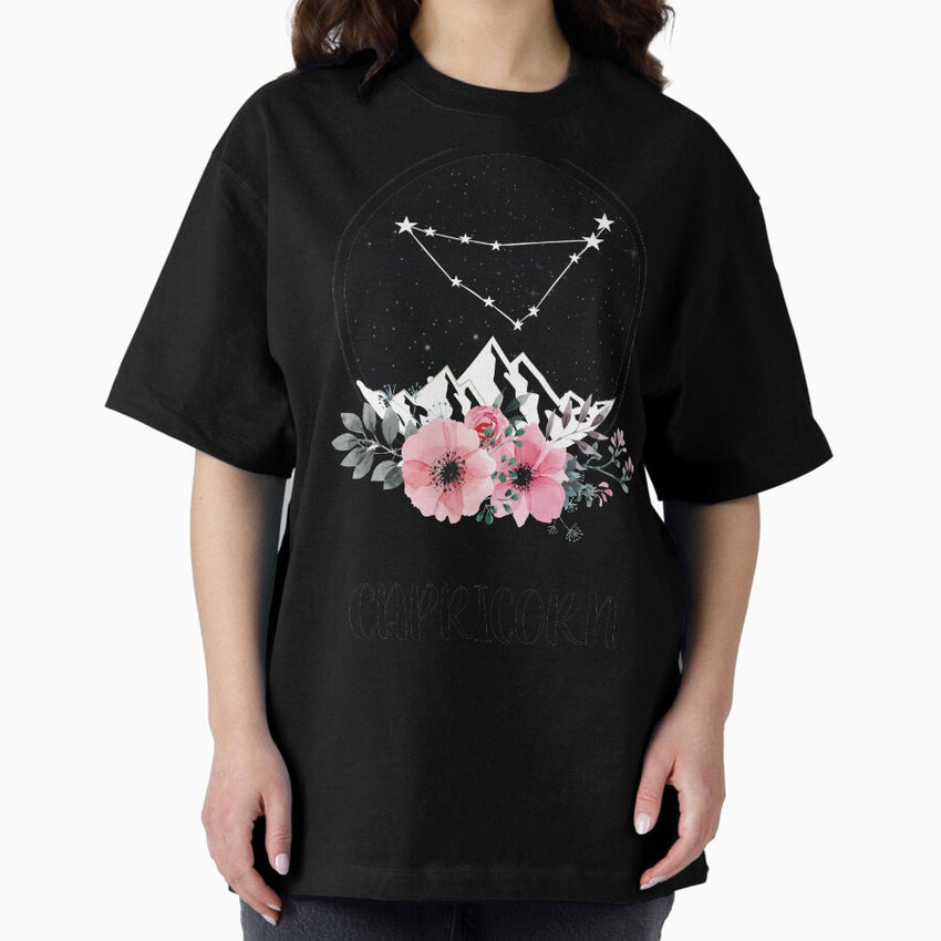 Capricorn zodiac star sign Oversized T-Shirt