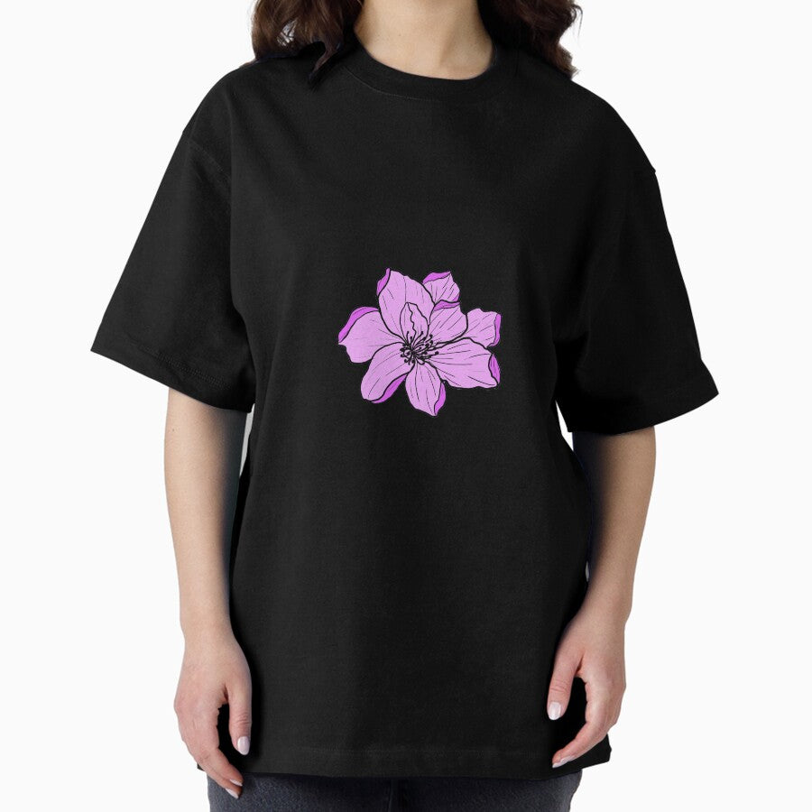 The Purple Flower Oversized T-Shirt