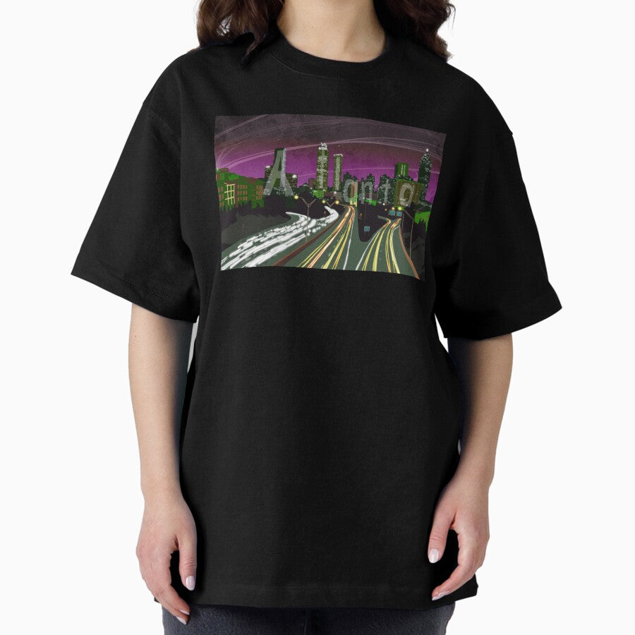 Traffic in Atlanta, Georgia Oversized T-Shirt