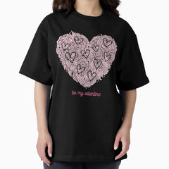 Heart design - be my valentine Oversized T-Shirt