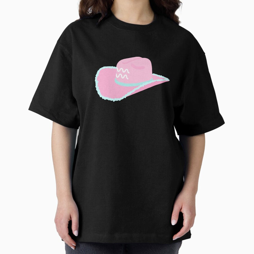 aquarius cowgirl hat Oversized T-Shirt