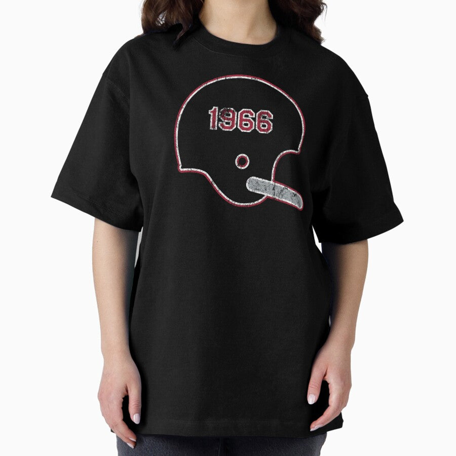 Atlanta Falcons Year Founded Vintage Helmet Oversized T Shirt