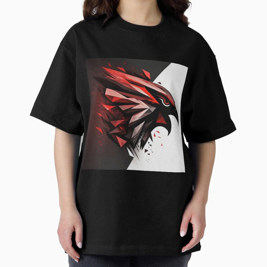 Atlanta Falcons redesigned futuristic logo Oversized T-Shirt