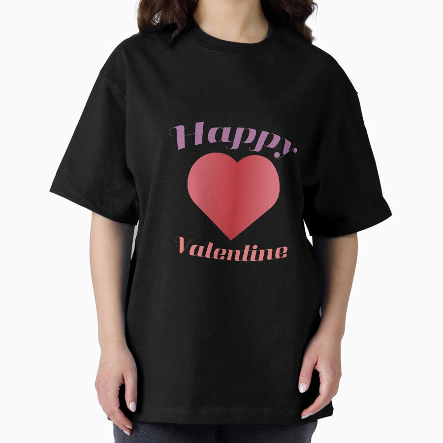 Happy Valentine - Valentines day - Mintminz Oversized T-Shirt