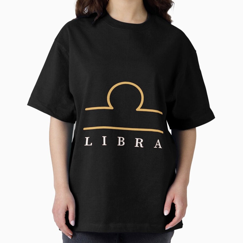 Libra zodiac star sign Oversized T-Shirt