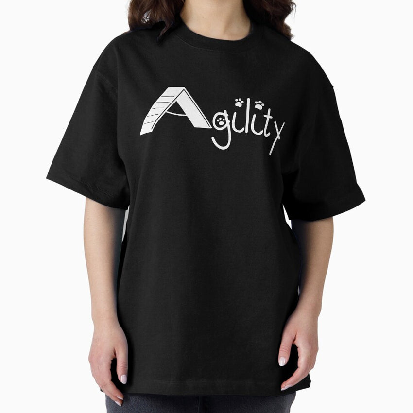 A-frame Agility Dog Sports Oversized T-Shirt