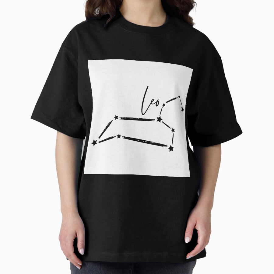 Leo Zodiac Star Sign Oversized T-Shirt