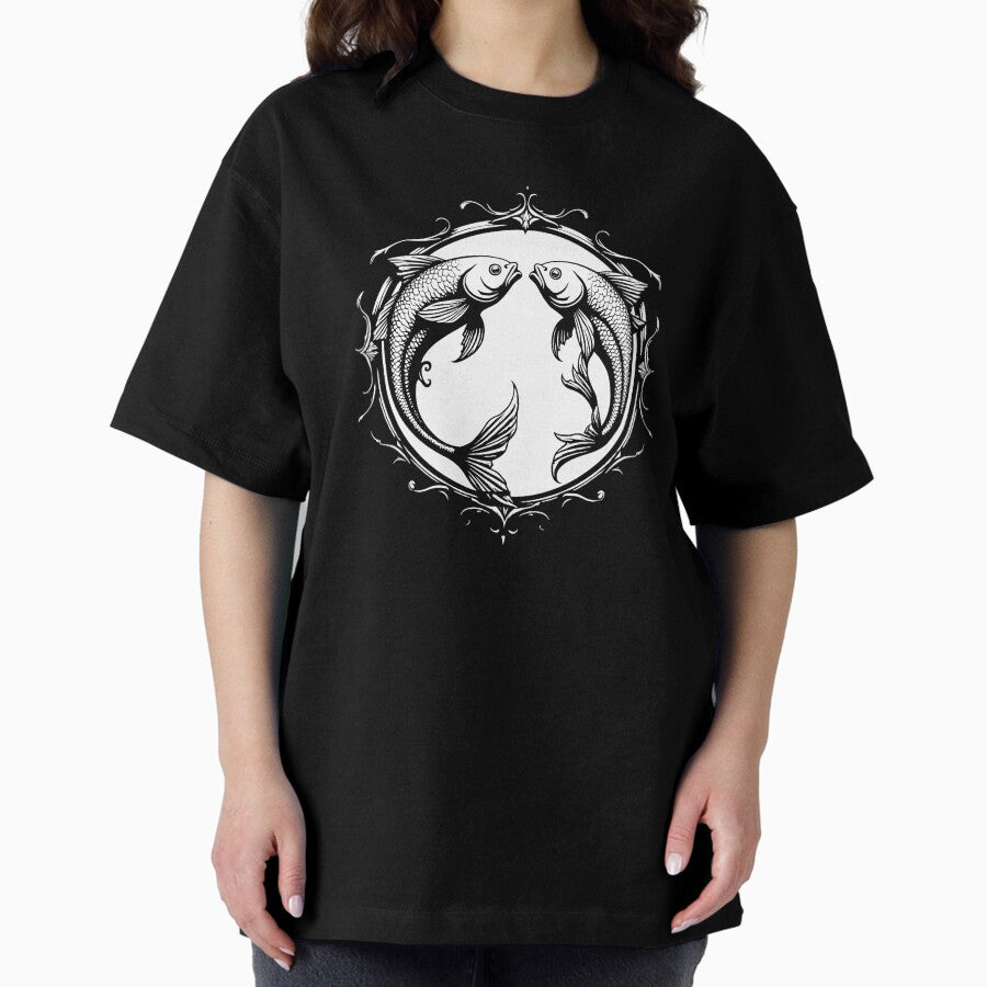 Gothic Pisces Oversized T-Shirt