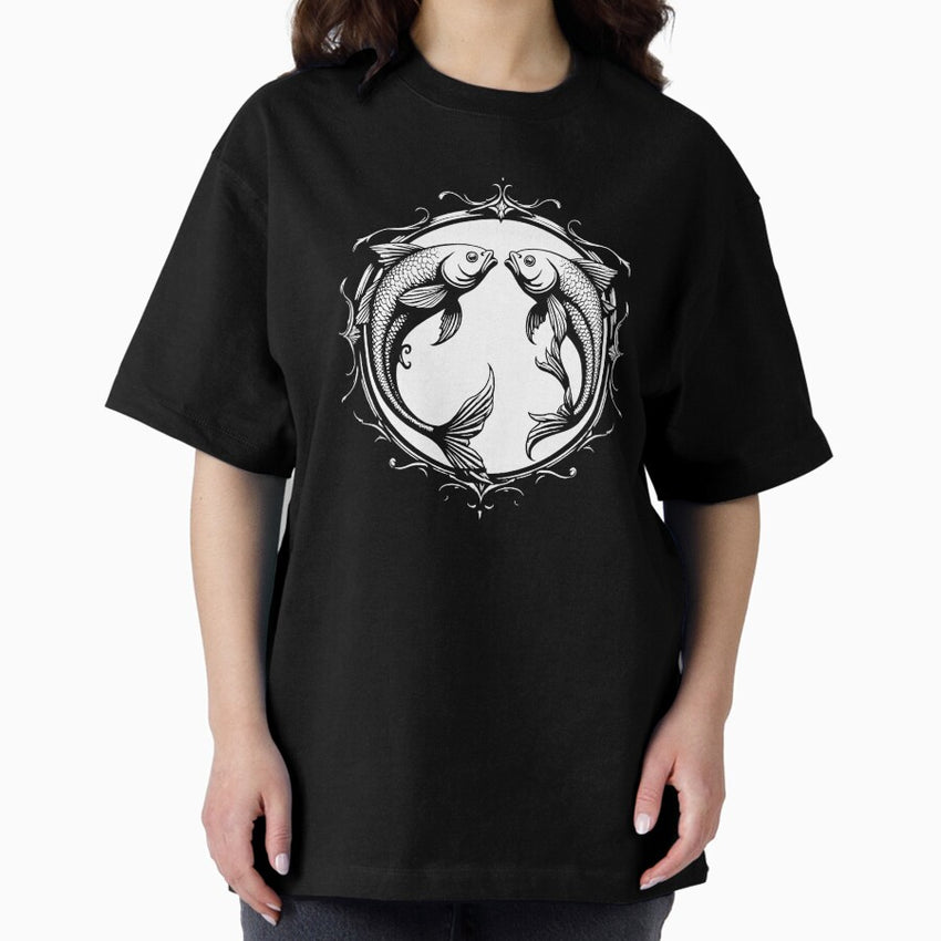 Gothic Pisces Oversized T-Shirt